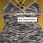 New Energie White & Black Animal Print Maxi Dress Size M