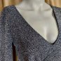 Free People Gray & Black V Neckline Slip On Dress Size XS