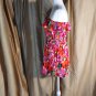 Forever 21 Floral Print Strapless Side Pockets Mini Dress Size M