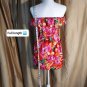 Forever 21 Floral Print Strapless Side Pockets Mini Dress Size M