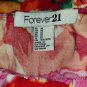 Forever 21 Floral Print Strapless Side Pockets Mini Dress Size M