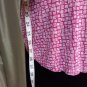 Old Nany Pink & White Print Side Split Tank Size XL