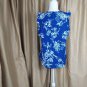KAARI blue Blue Floral Print Ruffled Detail Sleeveless Top Size M