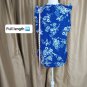 KAARI blue Blue Floral Print Ruffled Detail Sleeveless Top Size M