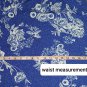 KAARI blue Blue Floral Print Ruffled Detail Sleeveless Top Size M