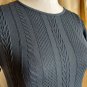 Sugar & Rose Black Coal Texture Fitted Tunic Top Size 3x