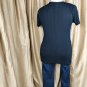 Sugar & Rose Black Coal Texture Fitted Tunic Top Size 3x
