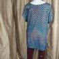 Ashley Stewart Black Sparkle Zigzag Spandex Blend Top Size 30/32