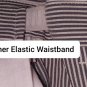 Haggar Blue & White Pinstripe Expandable Waistband Shorts Waist 40