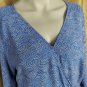 New H&M Blue And Beige Print Pocket Romper Size 6