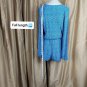 New H&M Blue And Beige Print Pocket Romper Size 6
