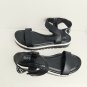 Guess Black & White Logo Hook And Loop Sandals Size 8M