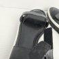 Guess Black & White Logo Hook And Loop Sandals Size 8M