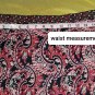 Virgo Berry Pink Print Faux Wrap Fully Lined Ruffled Hem Side Zip Skirt Size 14