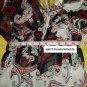 Sushi Flower Red & Black Pasliey Print Detail Blouse Size S