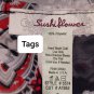 Sushi Flower Red & Black Pasliey Print Detail Blouse Size S