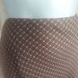 Briggs New York Brown Print Ruffled Hem Side Zip Skirt Size 10