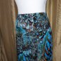 N.W.T Bluw Print Full Elastic Waistband Skirt Size 1X