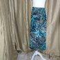 N.W.T Bluw Print Full Elastic Waistband Skirt Size 1X