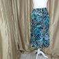 N.W.T Bluw Print Full Elastic Waistband Skirt Size 1X