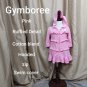 Gymboree Pink Ruffled Detail Zip Hooded Swim Cover Size 6- 12 Months