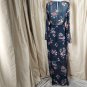 Story On Black Floral Cut Out Sleeves Side Splits Maxi Dress Size S