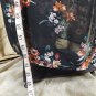 Story On Black Floral Cut Out Sleeves Side Splits Maxi Dress Size S