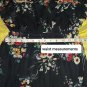 Story On Black Floral Cut Out Sleeves Side Splits Maxi Dress Size S