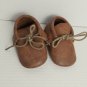 Baby Brown Soft Bottom Detail Shoes Size 0-3 Mos
