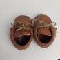 Baby Brown Soft Bottom Detail Shoes Size 0-3 Mos