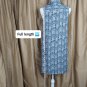 Artisan Ny Gray & Black Print Lower Pockets Button Down Dress Size 8