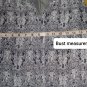 Artisan Ny Gray & Black Print Lower Pockets Button Down Dress Size 8