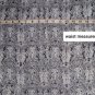 Artisan Ny Gray & Black Print Lower Pockets Button Down Dress Size 8