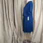 N.W.T Dex Navy Blue Faux Wrap V Neckline Stretch Dress Size 1X