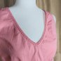 Talbots Pink Cotten Side Zip Tank Top Size M