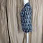 Talbots Black & Ivory Print Detail Button Down Cardigan Size S