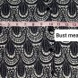 Talbots Black & Ivory Print Detail Button Down Cardigan Size S