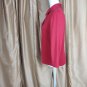 Ann Taylor LOFT Red Cotton Button V Neckline Pullover Top Size L