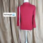 Ann Taylor LOFT Red Cotton Button V Neckline Pullover Top Size L