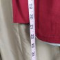 Ann Taylor LOFT Red Cotton Button V Neckline Pullover Top Size L