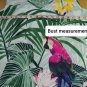 One World Blueish Green Paradise Print V Neckline Pointed Hem Dress Size L