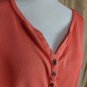 Croft & Barrow Tangerine Cotton Short Sleeves Tee Shirt Size L