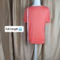 Croft & Barrow Tangerine Cotton Short Sleeves Tee Shirt Size L