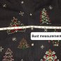 Lemon Grass Black Knit Christmas Jeweled Button Down Cardigan Size XL