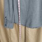 Calvin Klein Jeans Gray 100% Cotton Hidden Button Shirt Size M