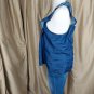 N.W.T a.n.a Blue Denim Style Ruffled Sleeves Button Down Top Size 3X