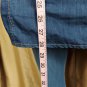 N.W.T a.n.a Blue Denim Style Ruffled Sleeves Button Down Top Size 3X