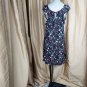 Ann Taylor LOFT Black Floral Print Ruffled Sleeves Slip On Dress Size S