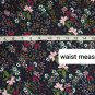 Ann Taylor LOFT Black Floral Print Ruffled Sleeves Slip On Dress Size S