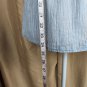 Loft Blue & White Striped Cotton Ruffled Detail Top Size S